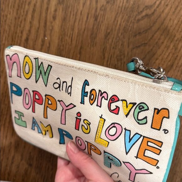 Coach Y2K Poppy Multicolor Wristlet Pouch - Picture 7 of 9